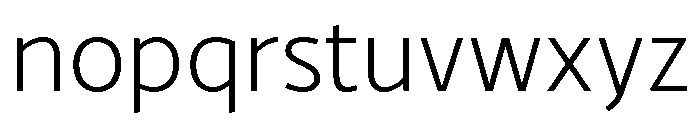 Tilden Sans Variable Extra Light Font LOWERCASE