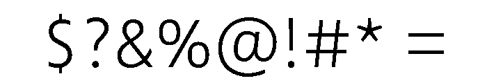 Tilden Sans Variable Thin Font OTHER CHARS