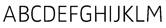 Tilden Sans Variable Thin Font UPPERCASE