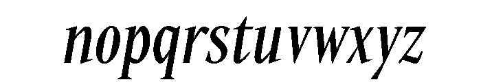 Times New Roman Medium Italic Font LOWERCASE