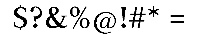 Times New Roman Medium Font OTHER CHARS