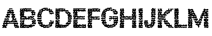 TICKER TAPE Font UPPERCASE