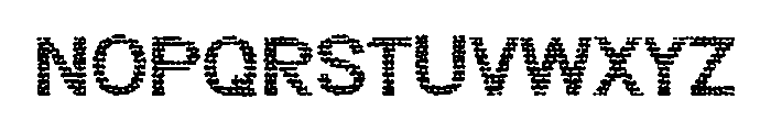 TICKER TAPE Font LOWERCASE