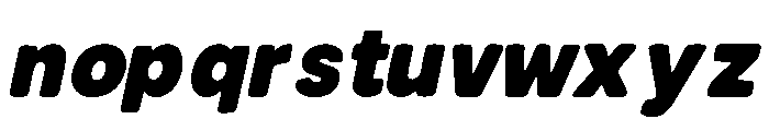 TITAN Italic Font LOWERCASE