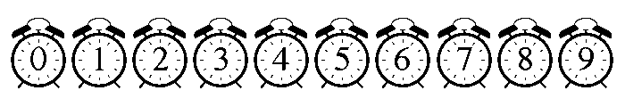 Tick Tock Font OTHER CHARS