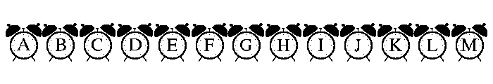 Tick Tock Font UPPERCASE