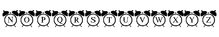 Tick Tock Font UPPERCASE
