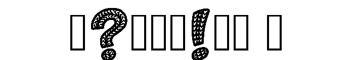 Tides Regular Font OTHER CHARS