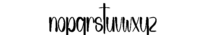 Tidewater Font LOWERCASE