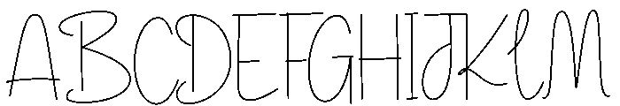 Tifana Talita Font UPPERCASE
