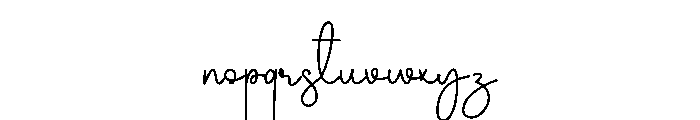 Tifana Talita Font LOWERCASE