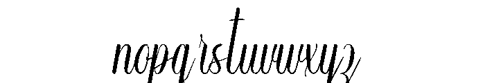 Tifanny Grania Font LOWERCASE