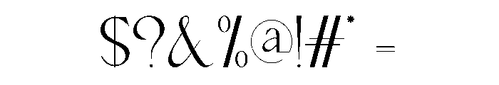 Tifrany Bracia Font OTHER CHARS