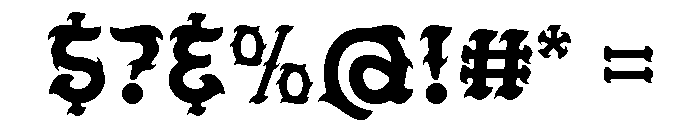 Tiger Legend Font OTHER CHARS