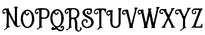 Tim Burton Font UPPERCASE