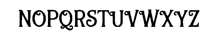 Tim Burton Font LOWERCASE