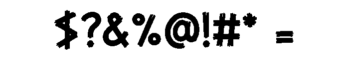 TimberStrike Font OTHER CHARS