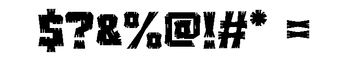 Timberland Sparkle Font OTHER CHARS