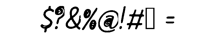 Time_Spiral Font OTHER CHARS