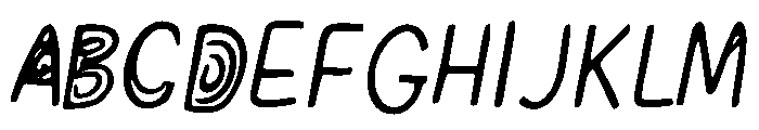Time_Spiral Font UPPERCASE