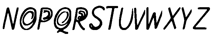 Time_Spiral Font UPPERCASE