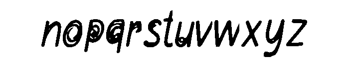 Time_Spiral Font LOWERCASE