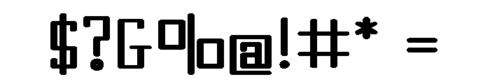 Timer-Bold Font OTHER CHARS
