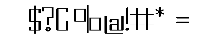 Timer-Carve Font OTHER CHARS