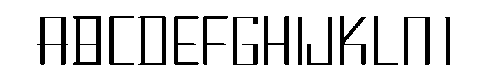Timer-Carve Font UPPERCASE