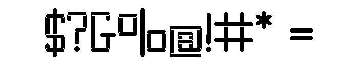 Timer-Time Font OTHER CHARS