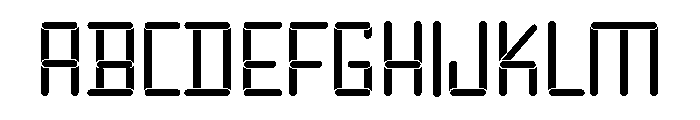 Timer-Time Font UPPERCASE