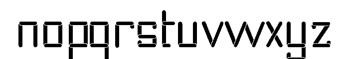 Timer-Time Font LOWERCASE