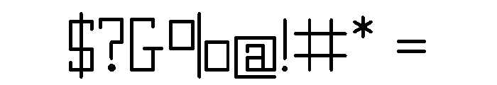 Timer Font OTHER CHARS