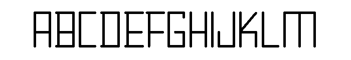 Timer Font UPPERCASE