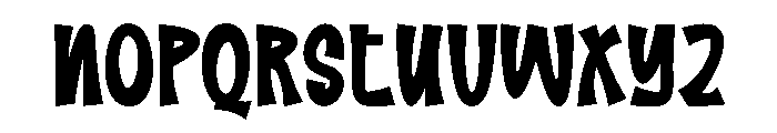 Timetable Font LOWERCASE