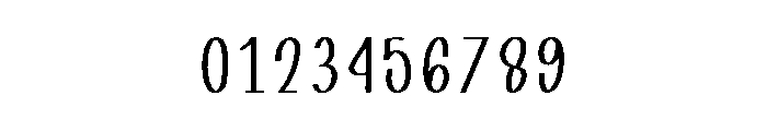 Timezone Font OTHER CHARS