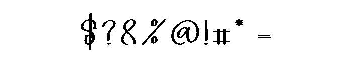Timezone Font OTHER CHARS