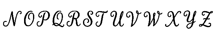 Tina Regular Font UPPERCASE