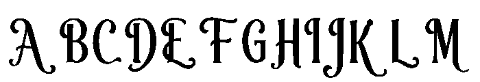 Tinselora Font UPPERCASE
