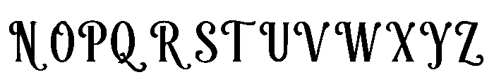Tinselora Font UPPERCASE