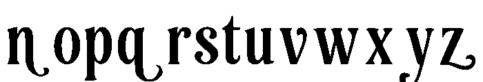 Tinselora Font LOWERCASE