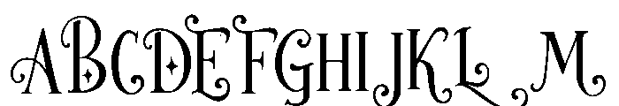 Tinselune Font UPPERCASE