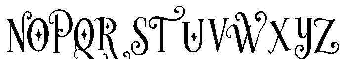 Tinselune Font UPPERCASE