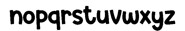 Tiny Chuckles Font LOWERCASE