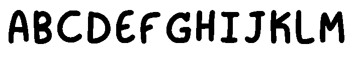 Tiny Noodle Regular Font UPPERCASE