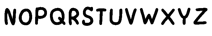 Tiny Noodle Regular Font UPPERCASE