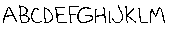 Tiny Pen Font UPPERCASE