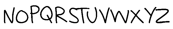 Tiny Pen Font LOWERCASE