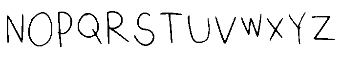 Tiny Pencil Letters Regular Font UPPERCASE