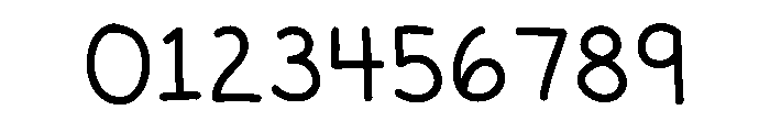 Tiny Scrawl Font OTHER CHARS